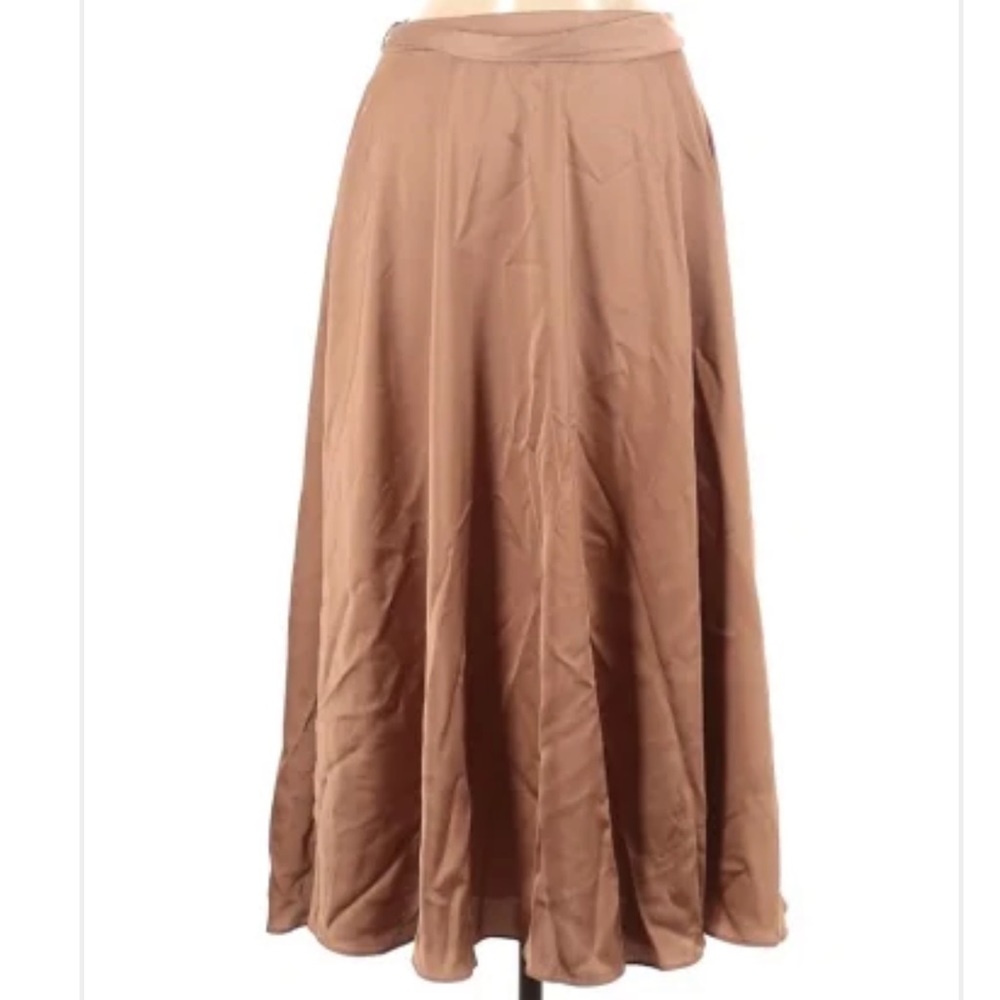 Asos | Gold A-line Midi Skirt